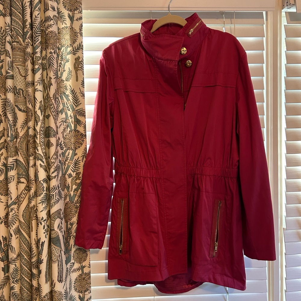 Pink ciao Milano tess jacket size large EUC